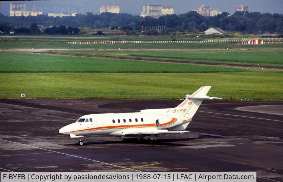 F-BYFB, 1982 British Aerospace BAe.125-700B C/N 257166, Avion de l'entreprise de Bouygues