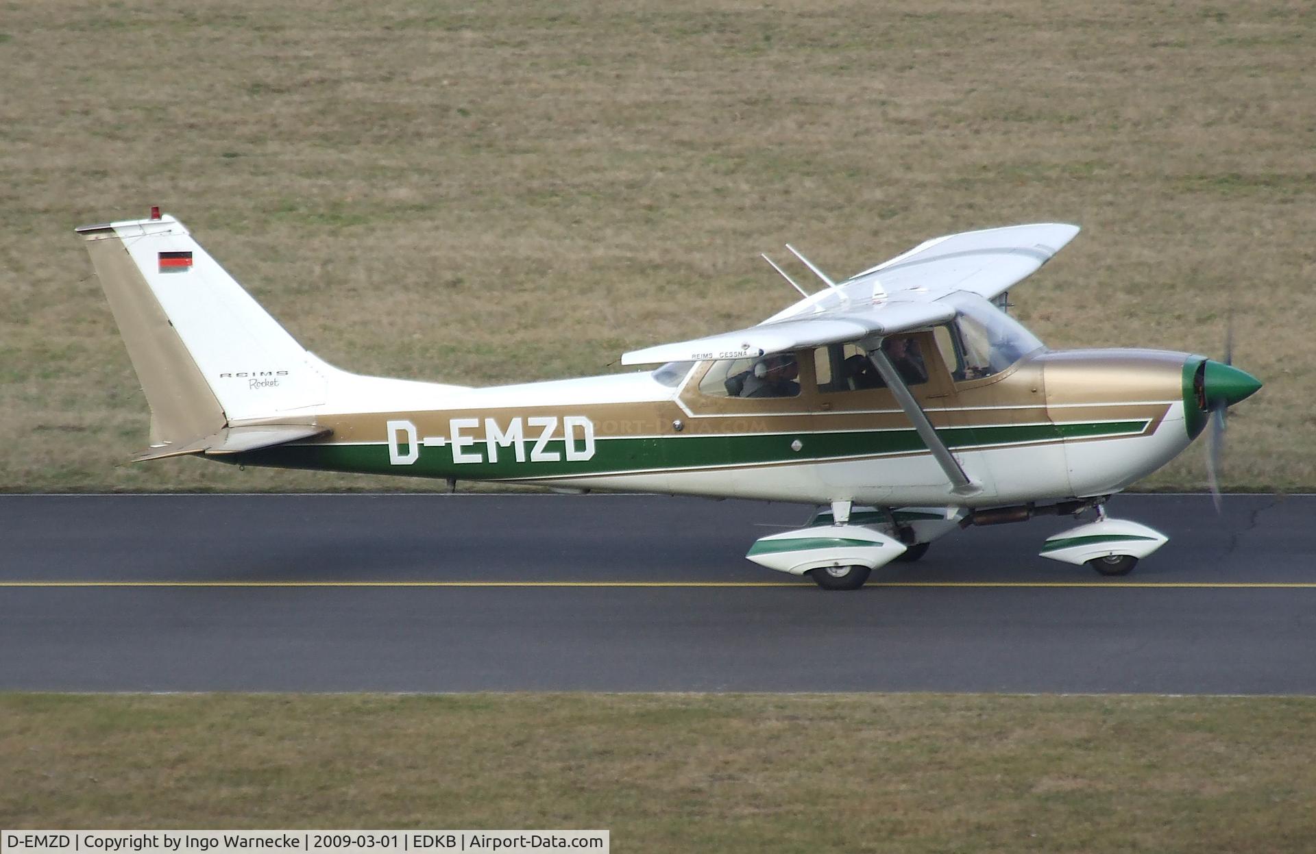 D-EMZD, Reims FR172G Reims Rocket C/N 0157, Cessna (Reims) FR172G Reims Rocket at Bonn-Hangelar airfield