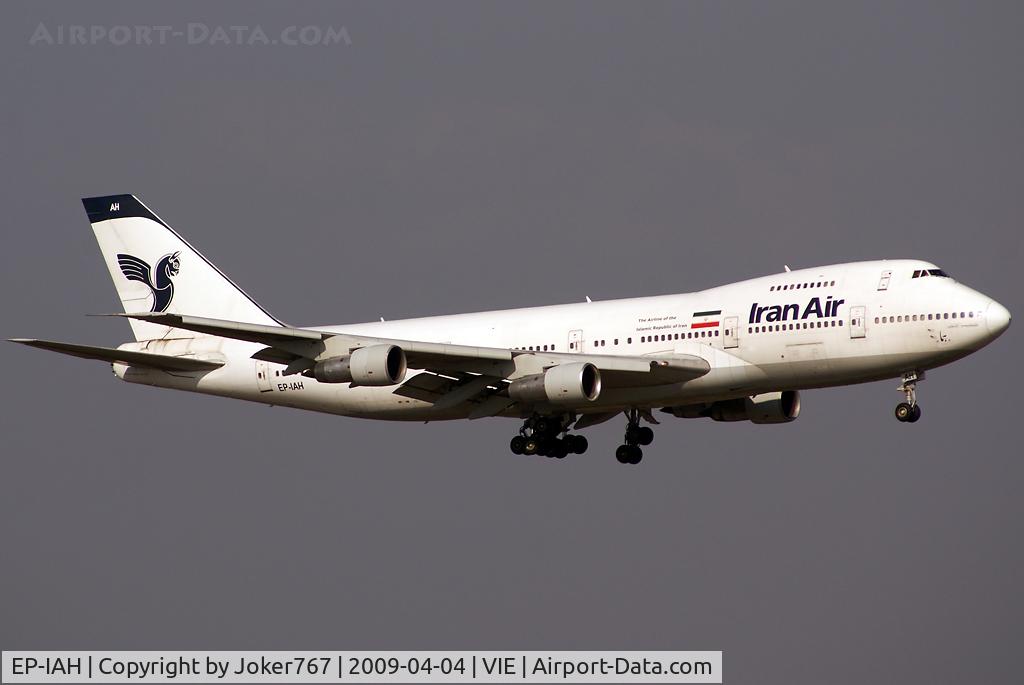 EP-IAH, 1976 Boeing 747-286M C/N 21218, Iran Air Boeing 747-286B(M)