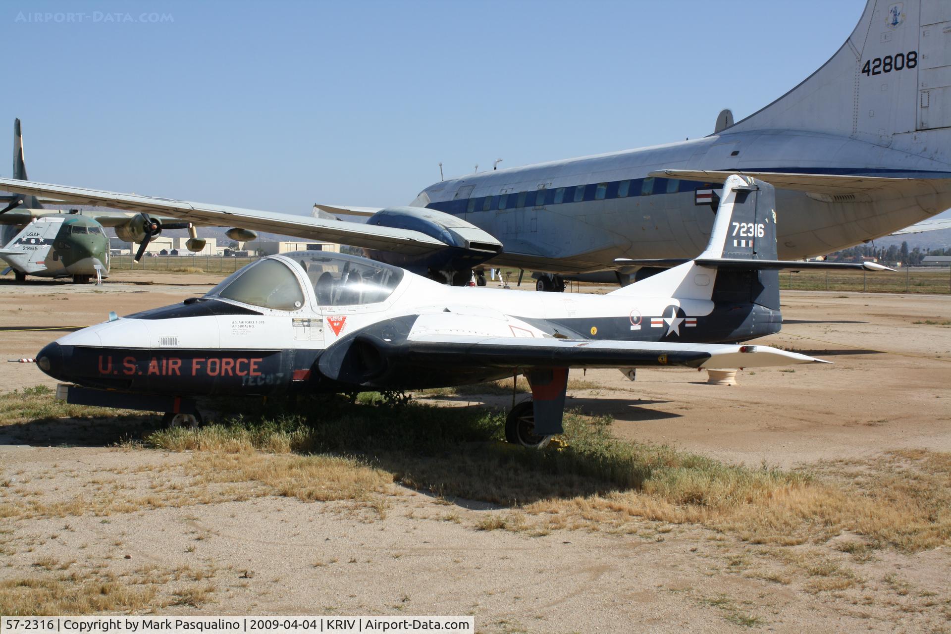 57-2316, 1957 Cessna T-37B Tweety Bird C/N 40249, Cessna T-37B