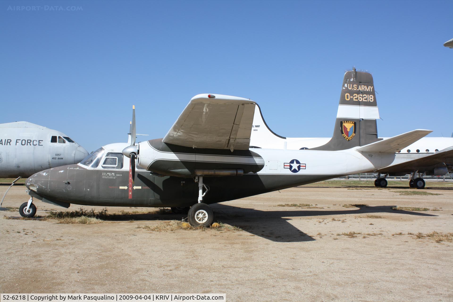 52-6218, 1952 Aero Commander YU-9A (YL-26) C/N 520-21, Aero Commander  520