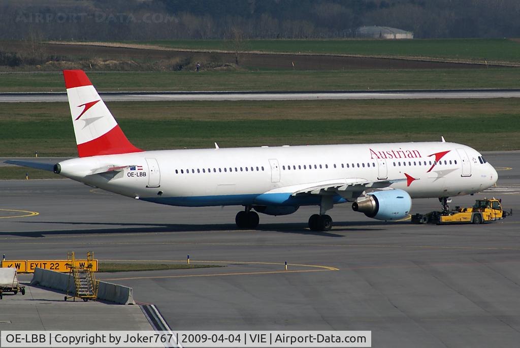OE-LBB, 1995 Airbus A321-111 C/N 570, Austrian Airlines Airbus A321-111