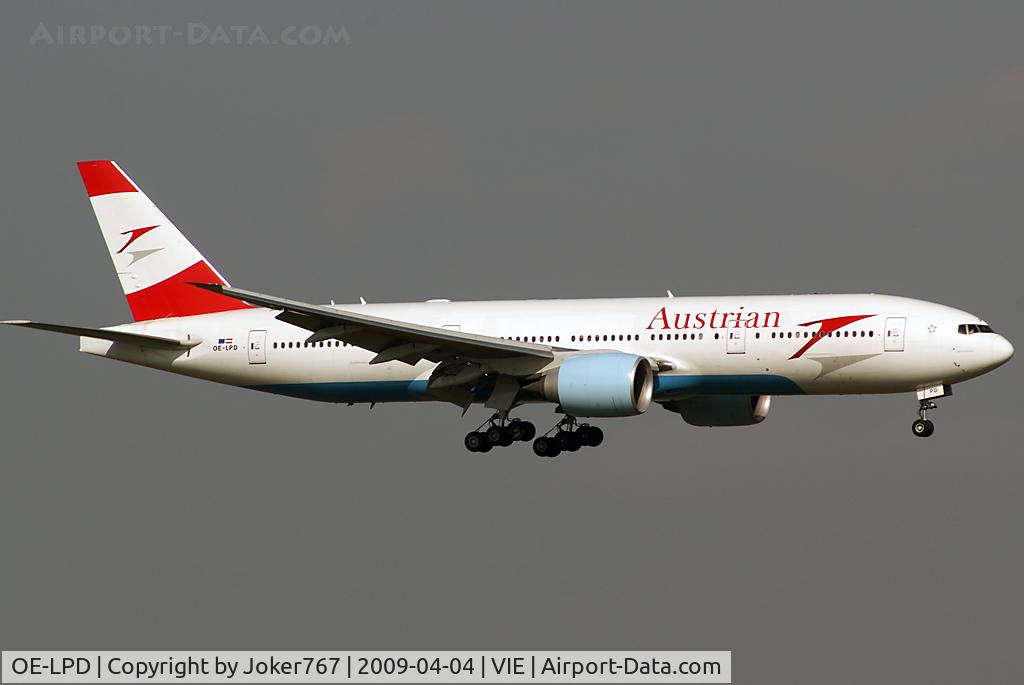 OE-LPD, 2006 Boeing 777-2Z9/ER C/N 35960, Austrian Airlines Boeing 777-2B8(ER)