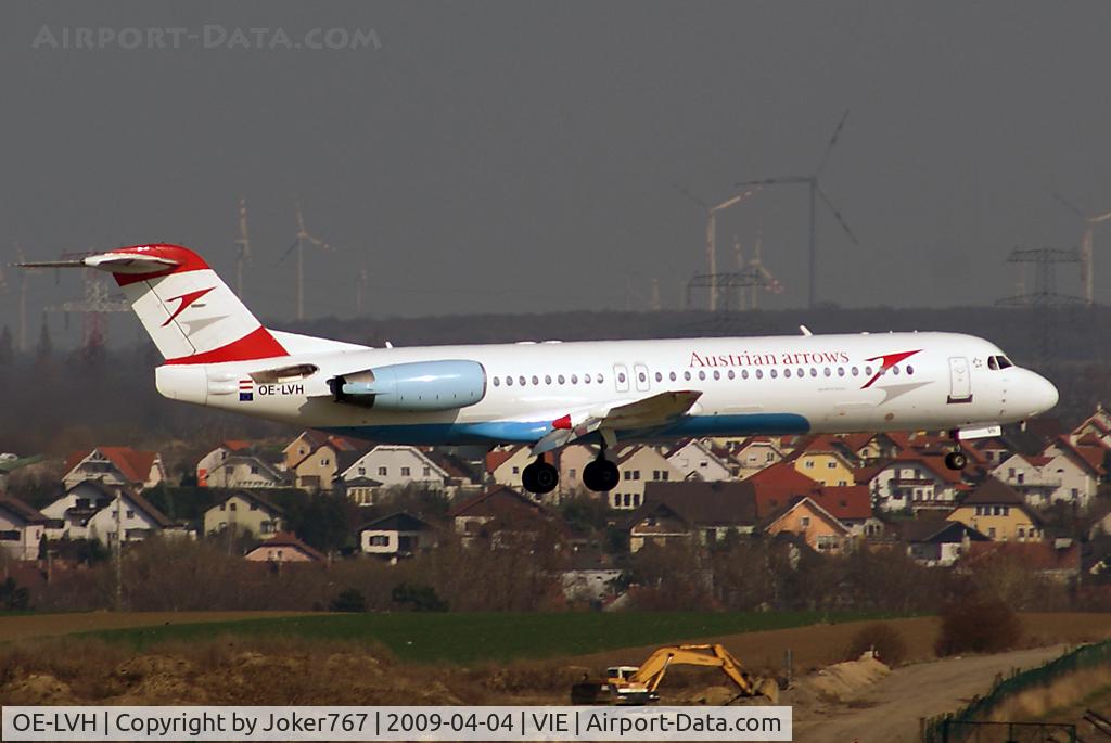 OE-LVH, 1993 Fokker 100 (F-28-0100) C/N 11456, Austrian arrows Fokker F-100