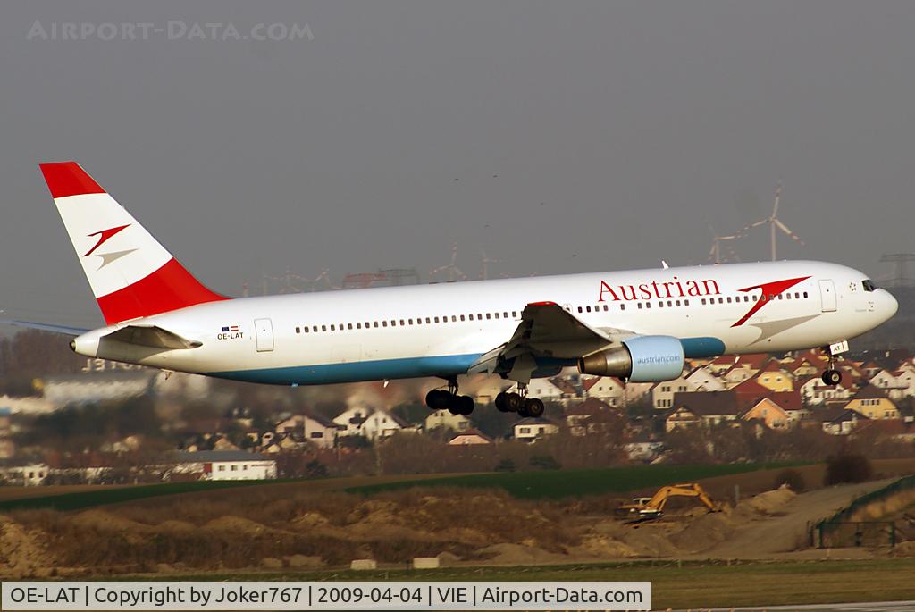 OE-LAT, 1991 Boeing 767-31A C/N 25273, Austrian Airlines Boeing 767-31A(ER)