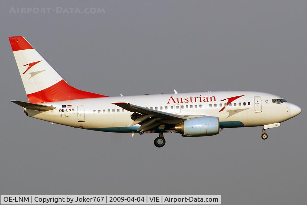OE-LNM, 2000 Boeing 737-6Z9 C/N 30138, Austrian Airlines Boeing 737-6Z9