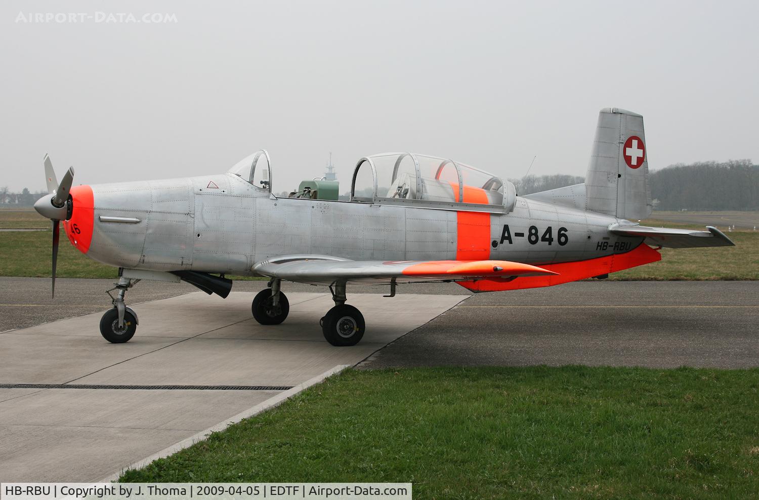 HB-RBU, 1958 Pilatus P3-05 C/N 484-33, Pilatus P3