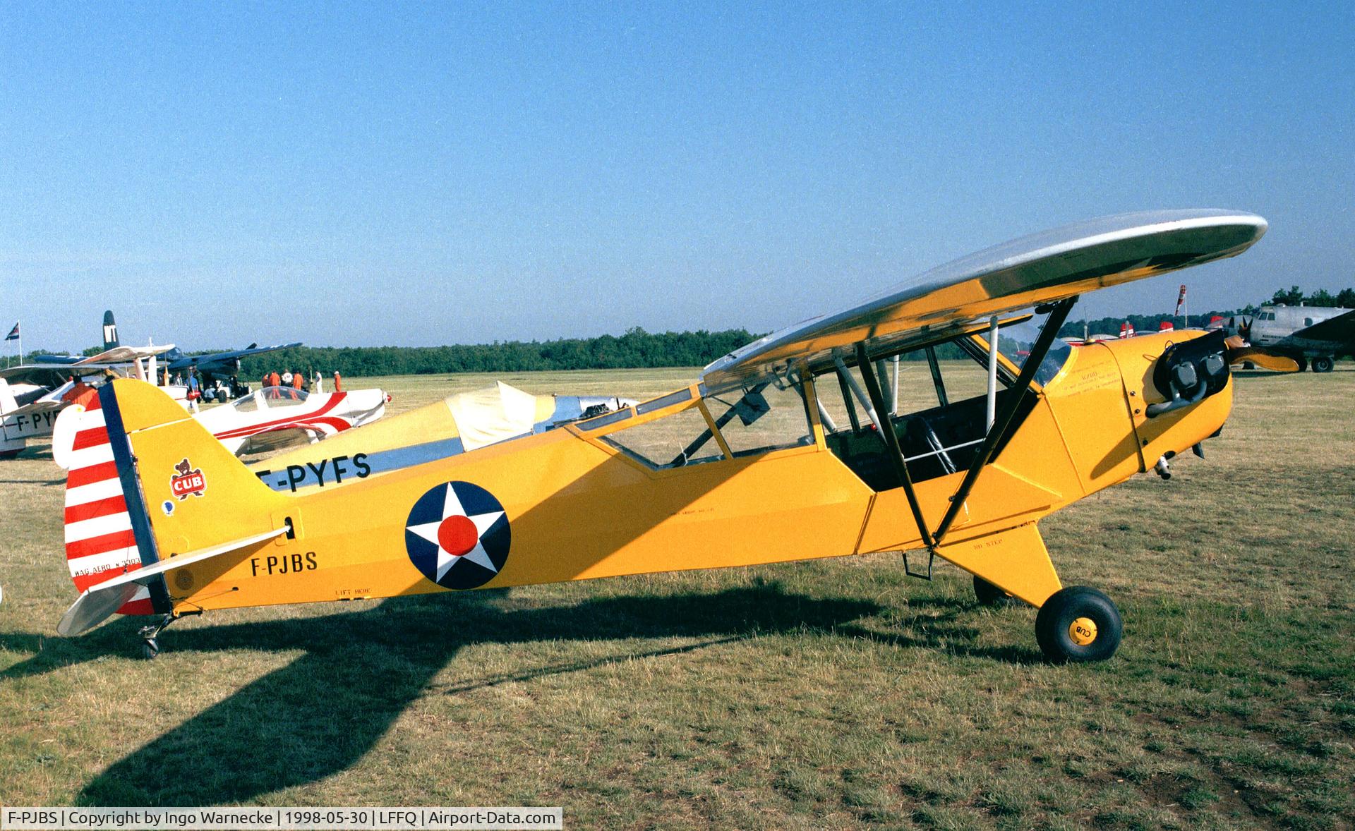 F-PJBS, Wag-Aero Sport Trainer C/N 3303, Wag Aero Sport Trainer at the Meeting Aerien 1998, La-Ferte-Alais, Cerny
