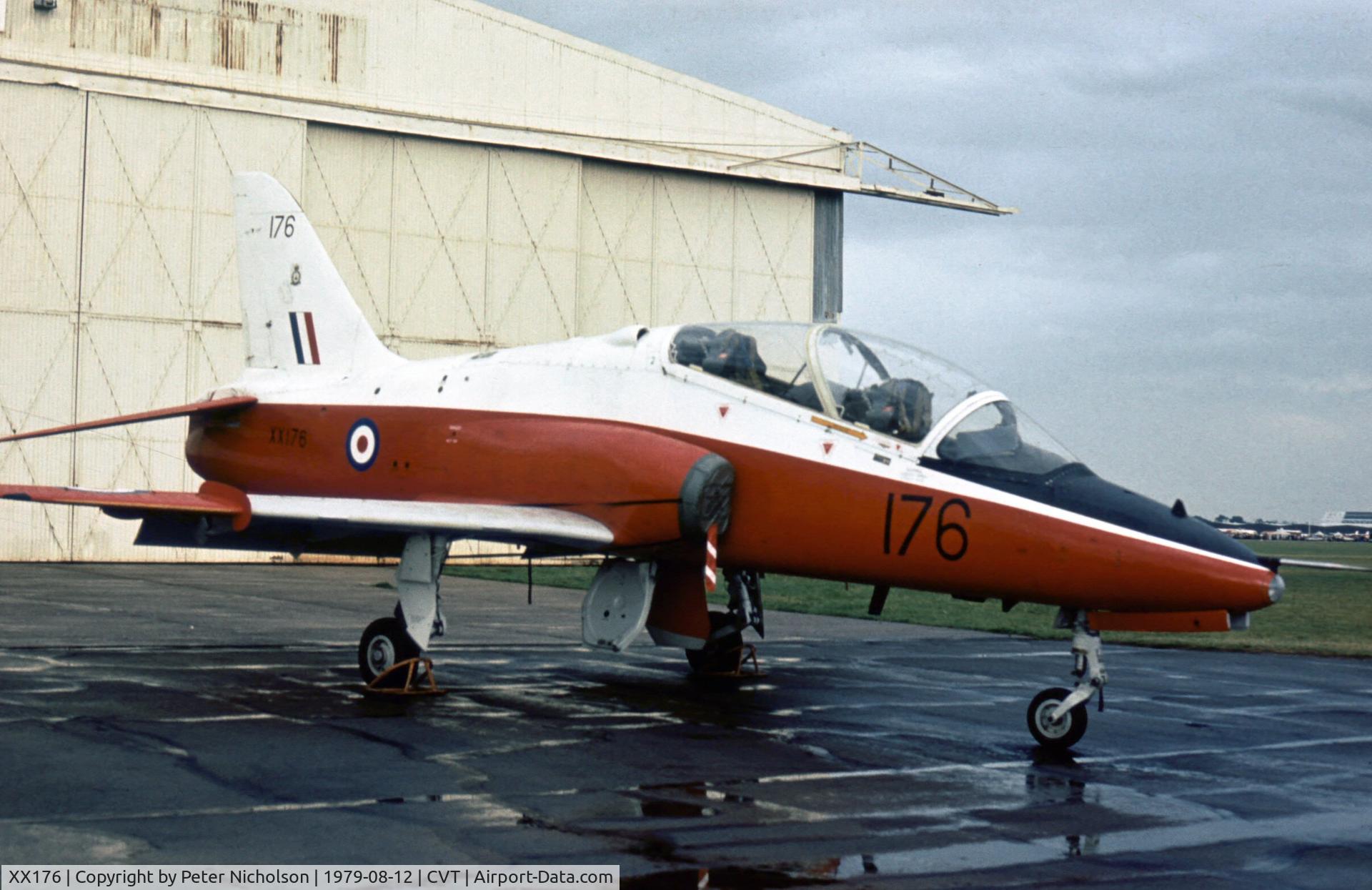XX176, 1977 Hawker Siddeley Hawk T.1 C/N 023/312023, Hawk T.1 of 4 Flying Training School at the 1979 Coventry Airshow.