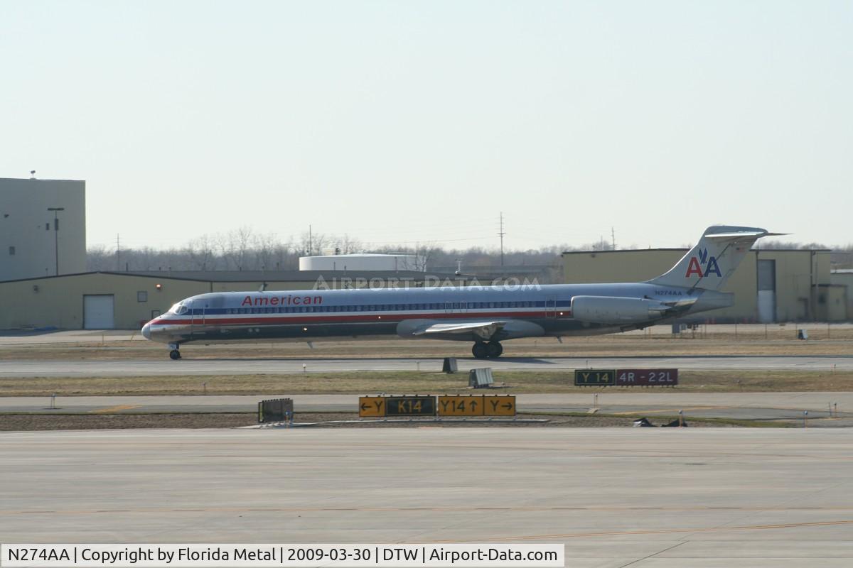 N274AA, 1984 McDonnell Douglas MD-82 (DC-9-82) C/N 49271, American MD-82