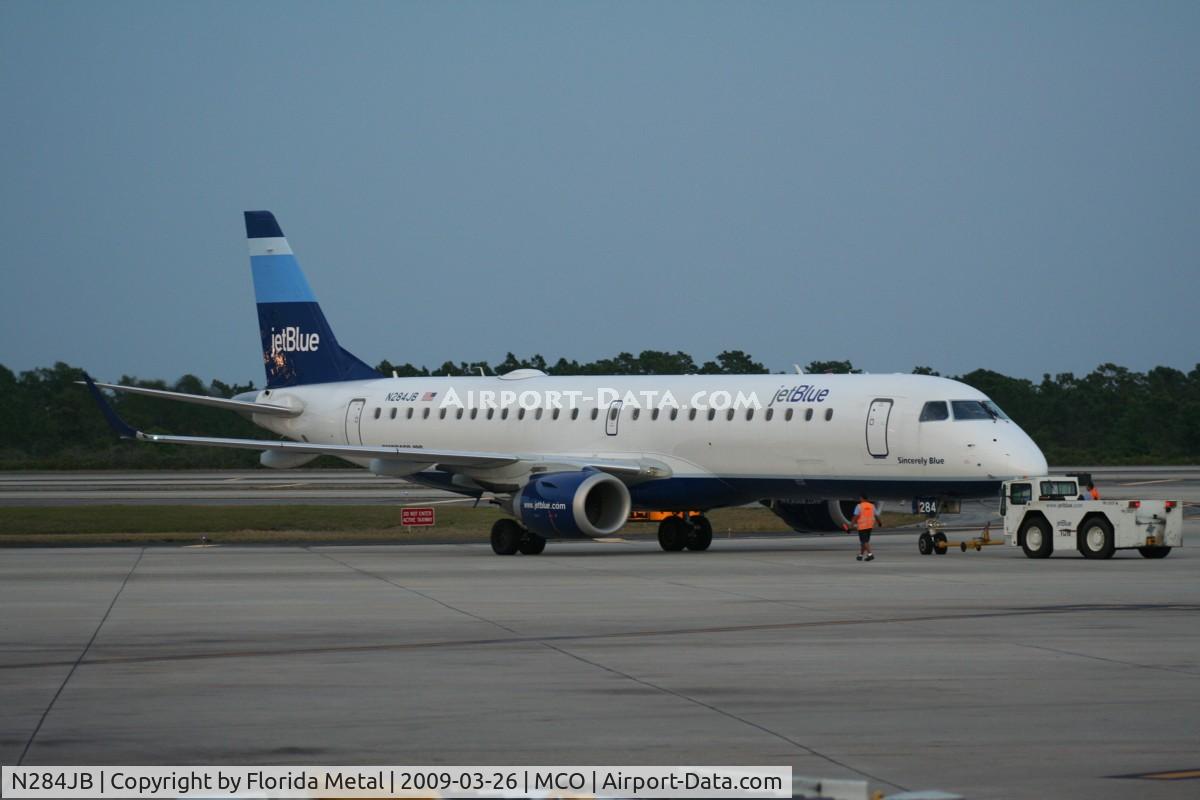 N284JB, 2008 Embraer 190AR (ERJ-190-100IGW) C/N 19000144, Jet Blue new service to San Jose Costa Rica