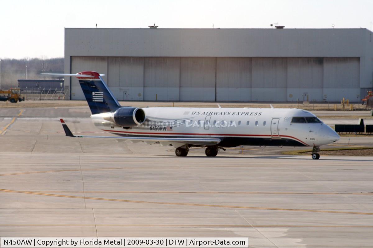 N450AW, 2003 Bombardier CRJ-200LR (CL-600-2B19) C/N 7823, US Airways Express CRJ-200