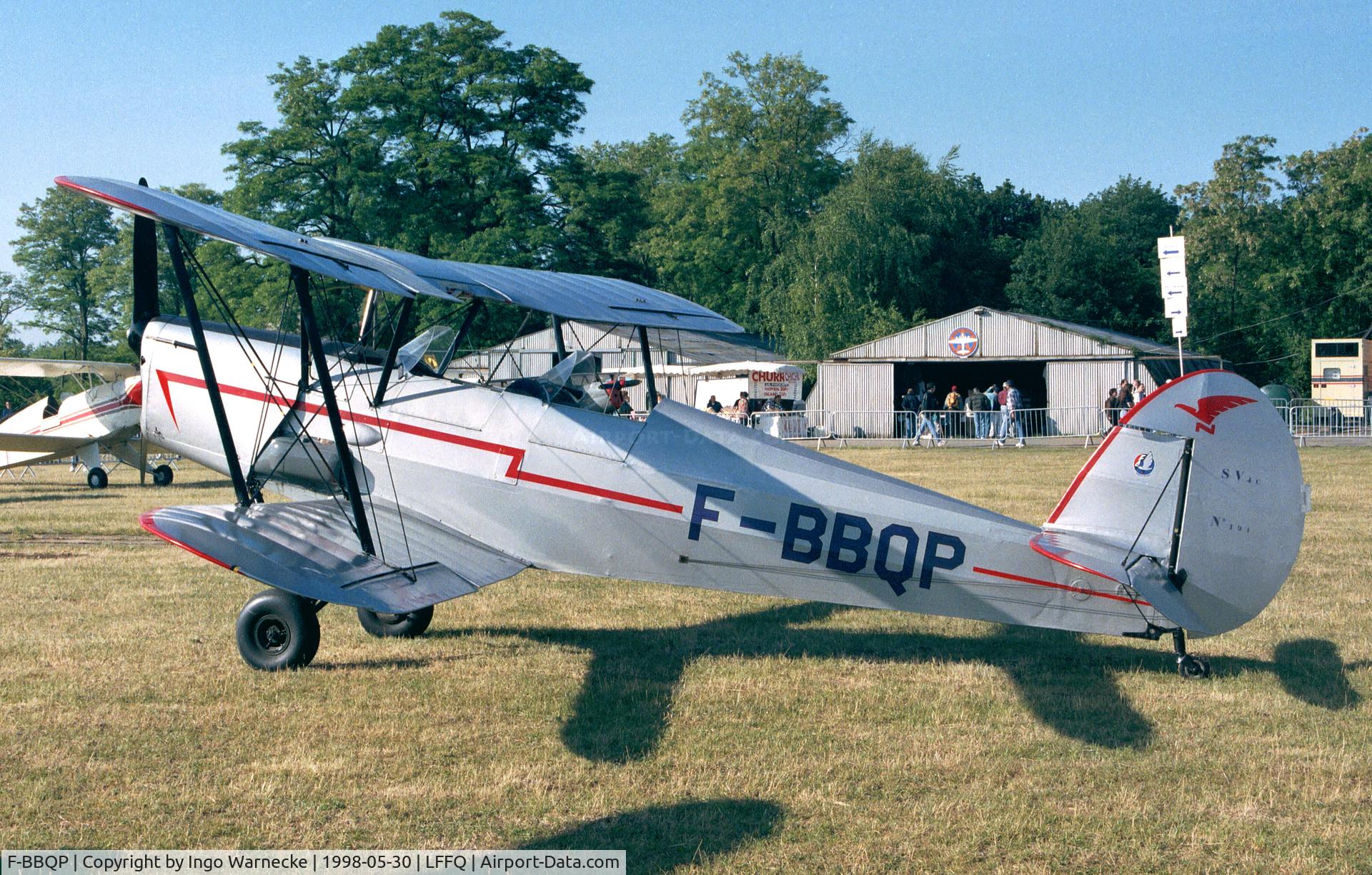 F-BBQP, Nord Stampe SV-4C C/N 191, Stampe-Vertongen (Nord SNCAN) SV-4C at the Meeting Aerien 1998, La-Ferte-Alais, Cerny