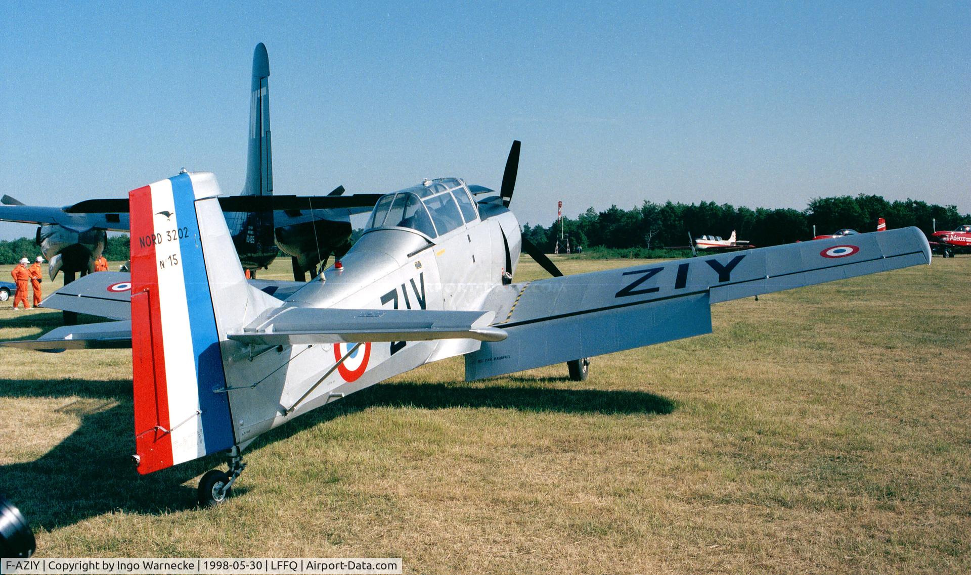 F-AZIY, Nord 3202 Master C/N 15, Nord N.3202B at the Meeting Aerien 1998, La-Ferte-Alais, Cerny