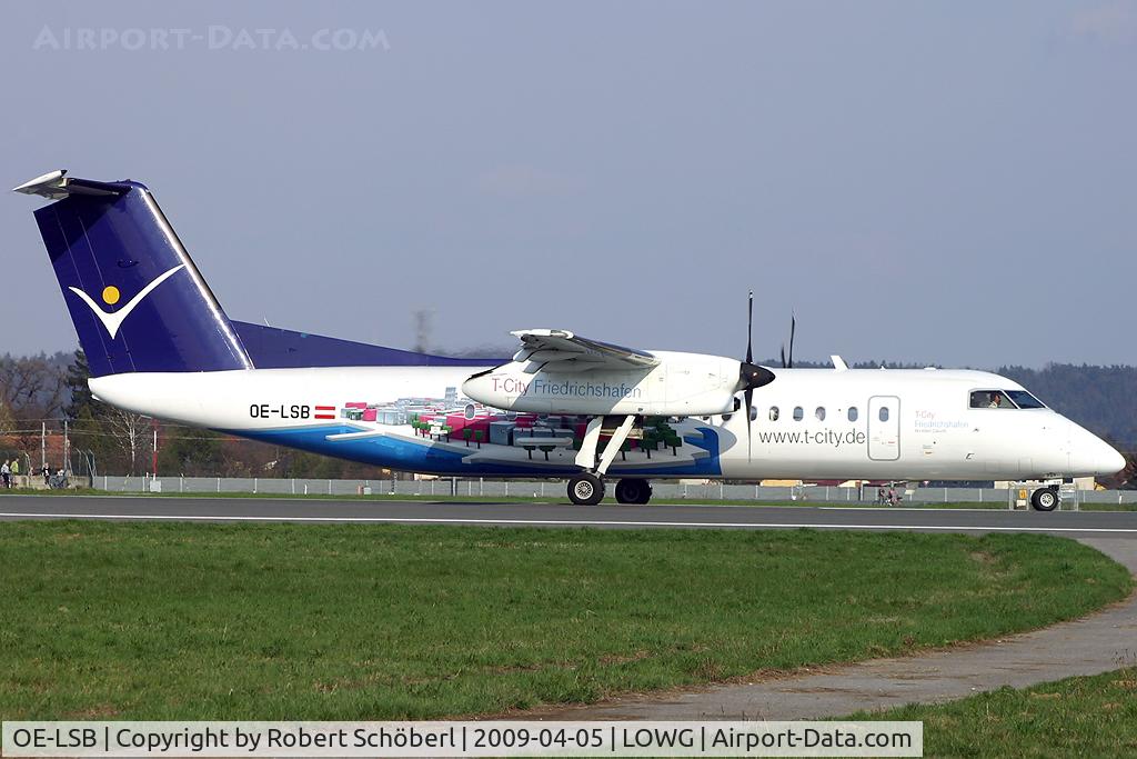 OE-LSB, 1998 De Havilland Canada DHC-8-314Q Dash 8 C/N 525, Flight to FDH/EDNY