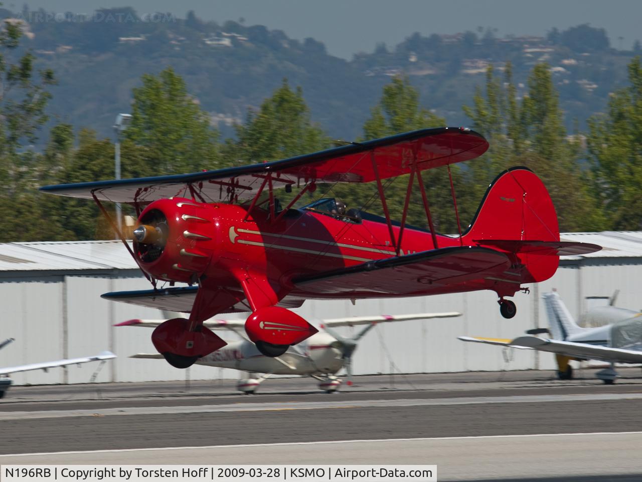 N196RB, 1996 Waco YMF C/N F5C-071, N196RB departing from RWY 21