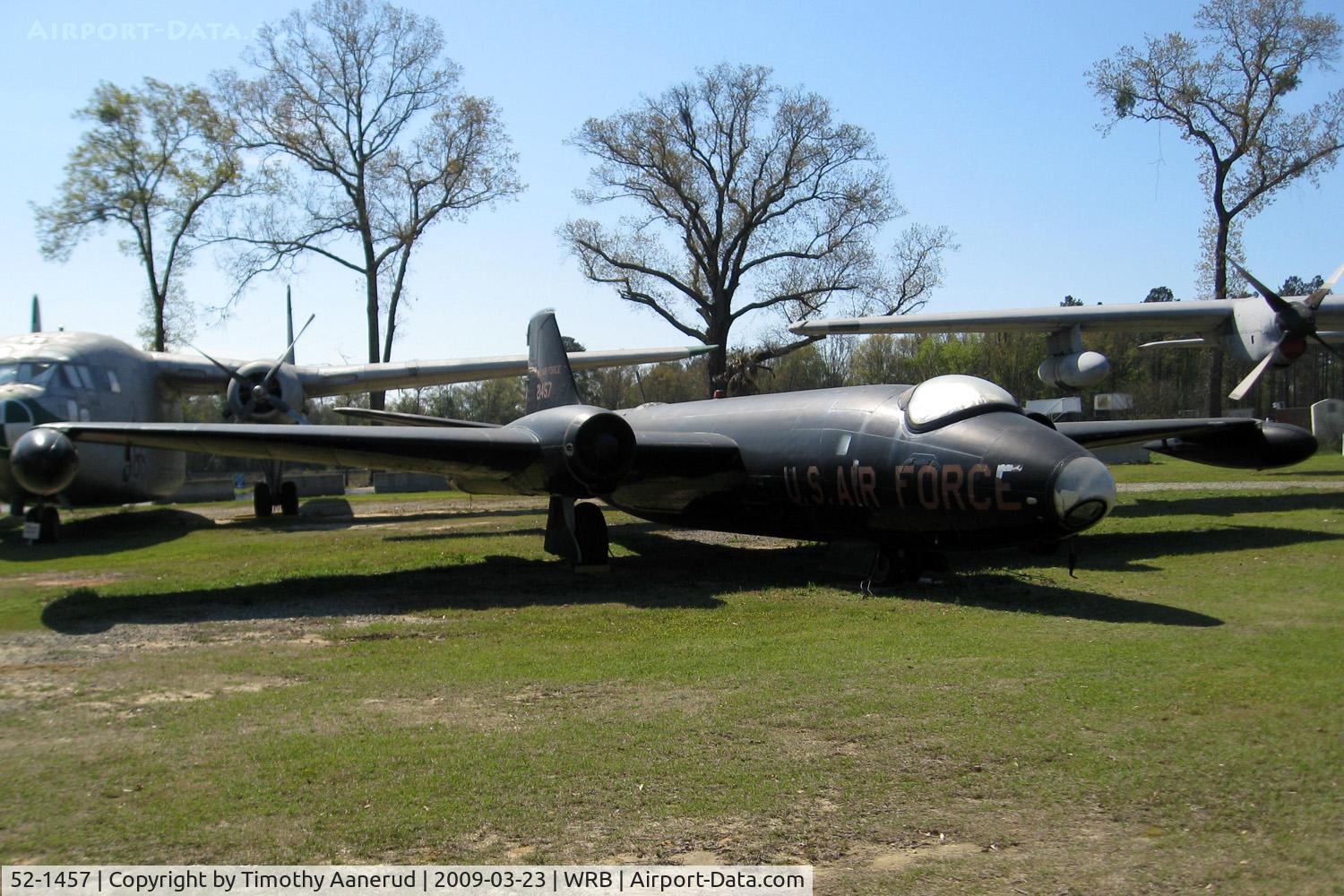 52-1457, 1952 Martin RB-57A Canberra C/N 040, Museum of Aviation, Robins AFB