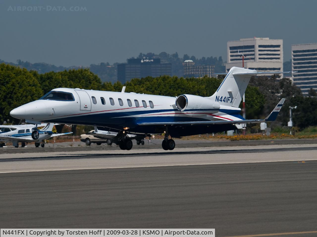 N441FX, 2008 Learjet 45 C/N 357, N441FX arriving on RWY 21