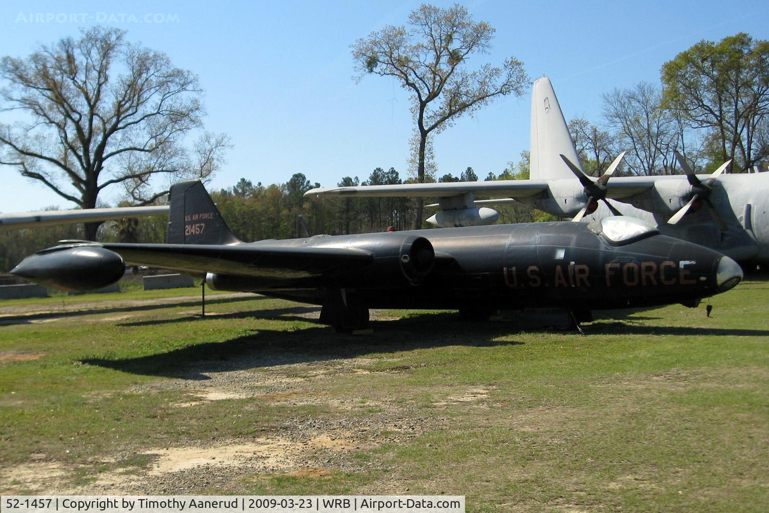 52-1457, 1952 Martin RB-57A Canberra C/N 040, Museum of Aviation, Robins AFB