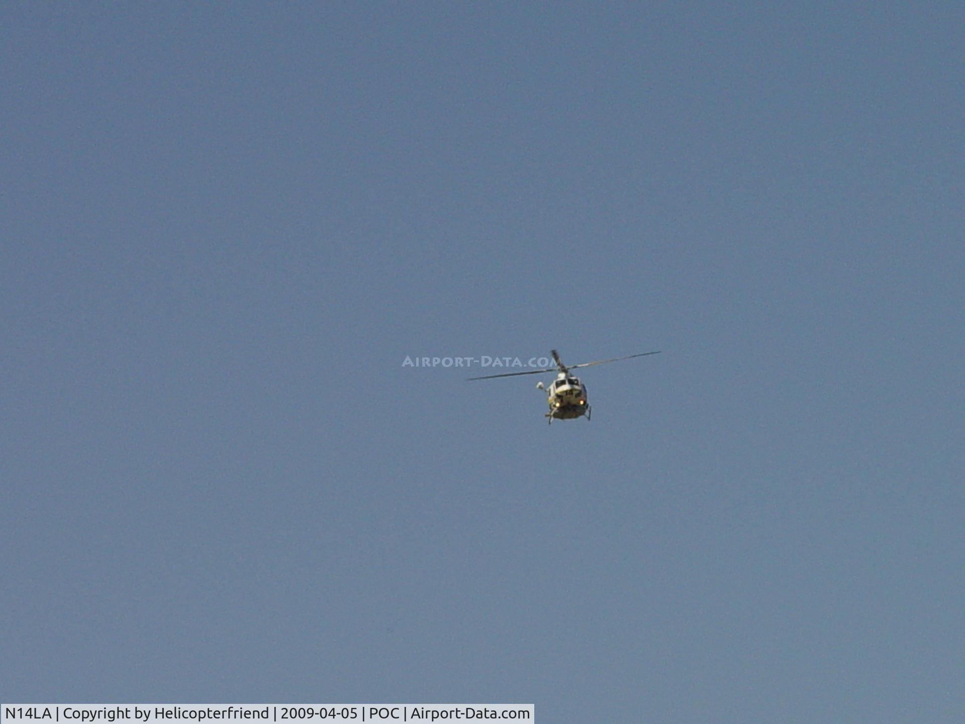 N14LA, 2005 Bell 412EP C/N 36393, On final to EHA helipad south of 8L