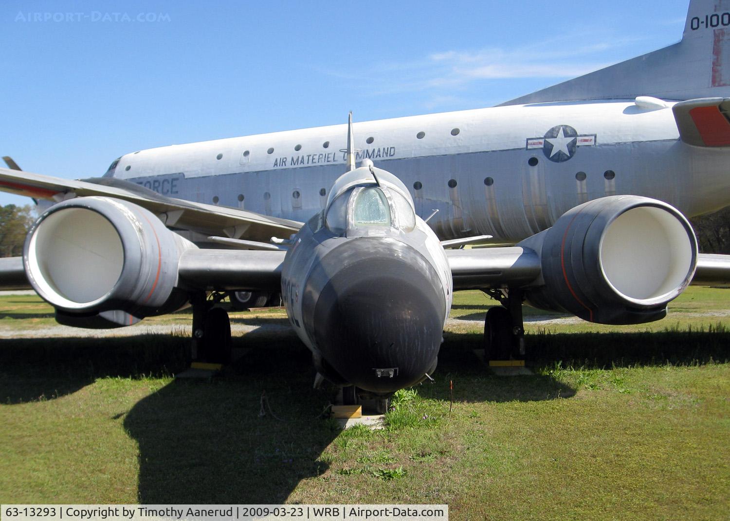 63-13293, 1952 Martin WB-57F Canberra C/N 173, Martin/General Dynamics WB-57F, was B-57B 52-1583, Museum of Aviation, Robins AFB