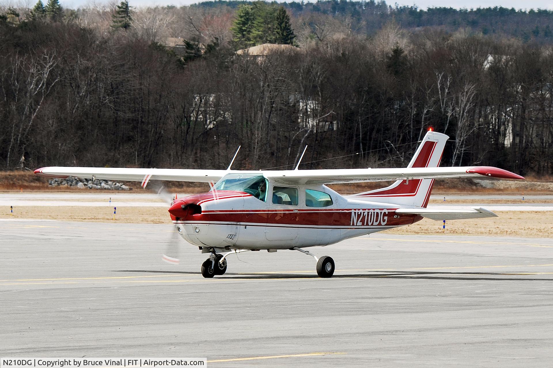N210DG, 1972 Cessna 210L Centurion C/N 21059559, Clear of The Active at Fichburg