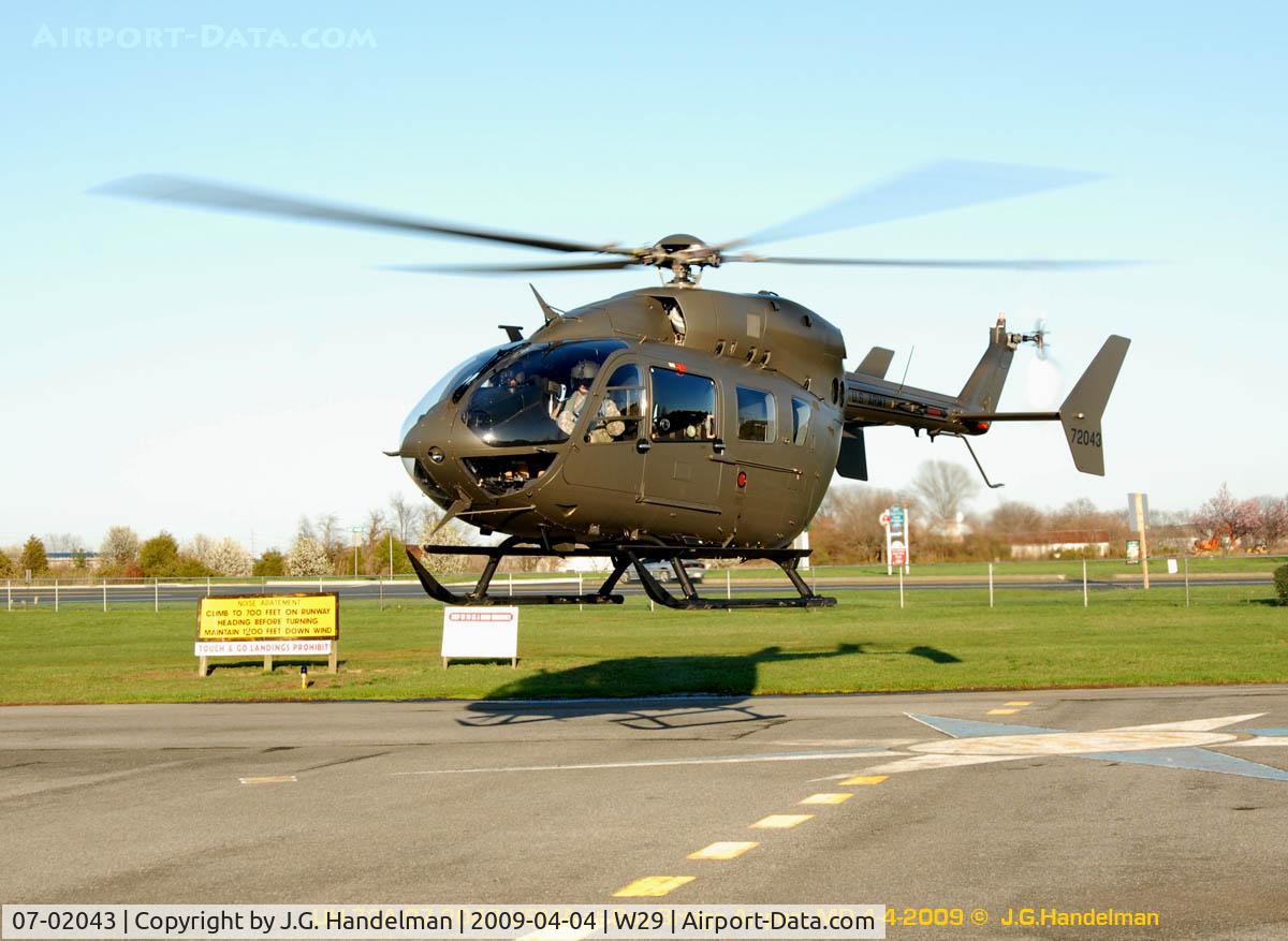 07-02043, 2007 Eurocopter UH-72A Lakota C/N 9193, lift off port view
