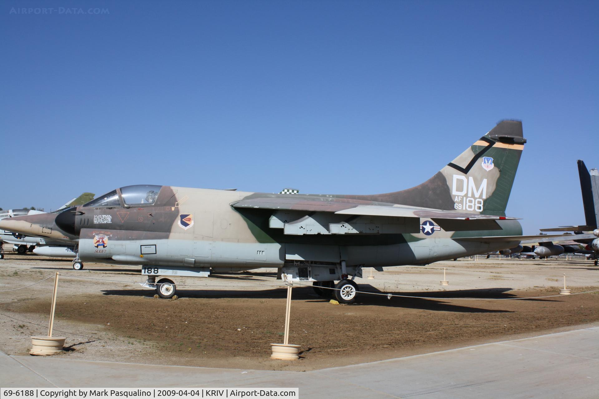 69-6188, 1969 LTV A-7D Corsair II C/N D-018, LTV A-7D