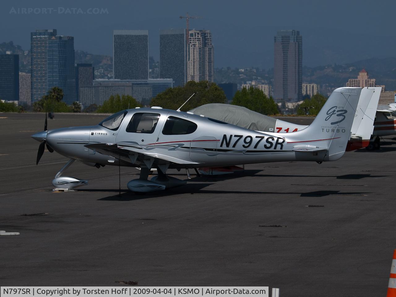 N797SR, 2007 Cirrus SR22 C/N 2770, N797SR parked on the tarmac at KSMO