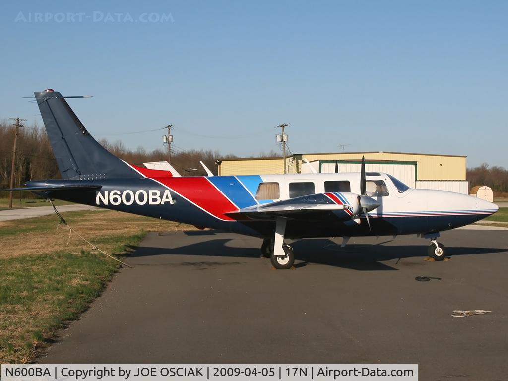 N600BA, 1982 Piper PA-60-602P Aerostar C/N 60-8265024, Shot at Cross Keys