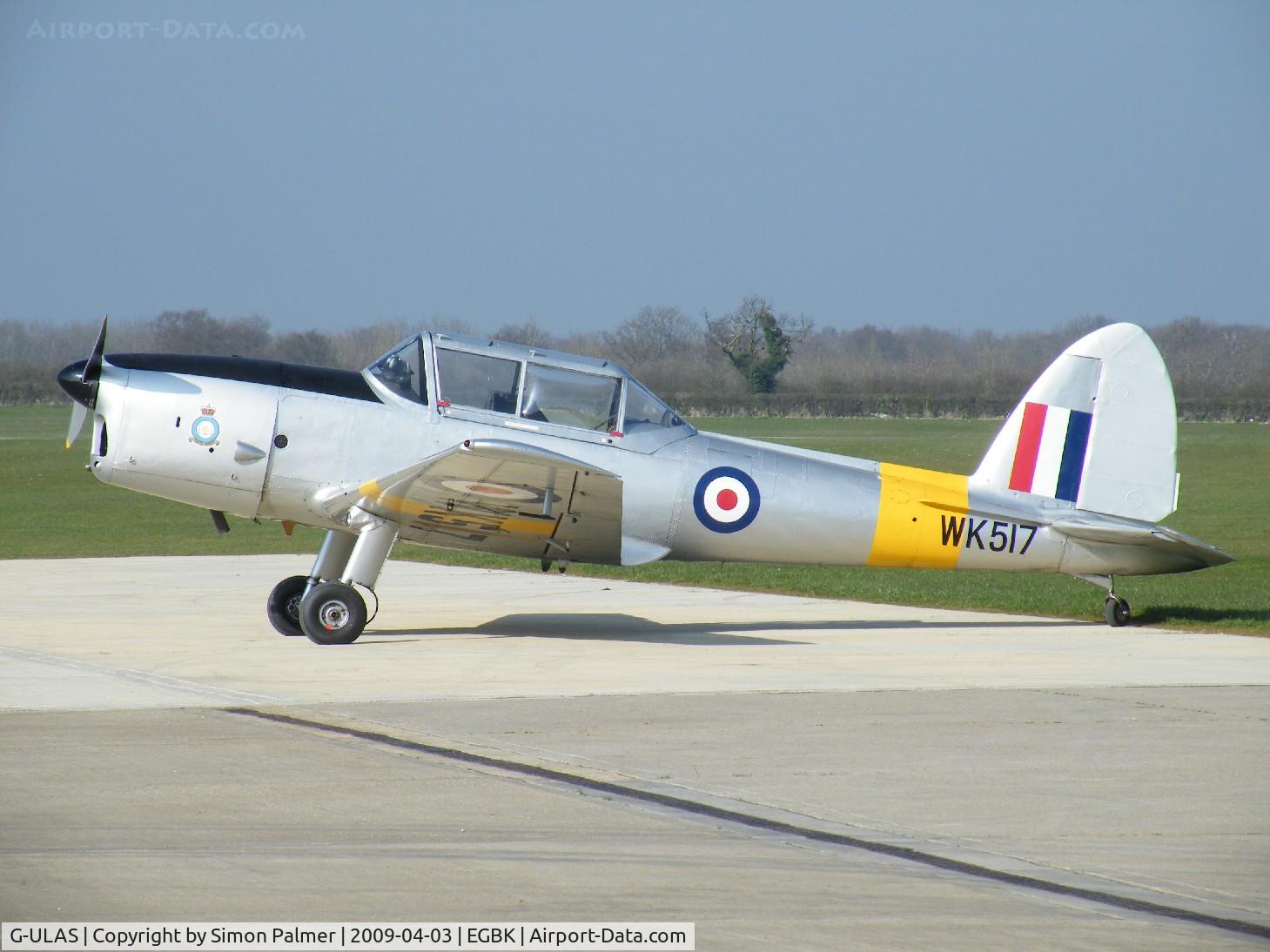 G-ULAS, 1952 De Havilland DHC-1 Chipmunk T.10 C/N C1/0554, Chipmunk WK517 at Sywell