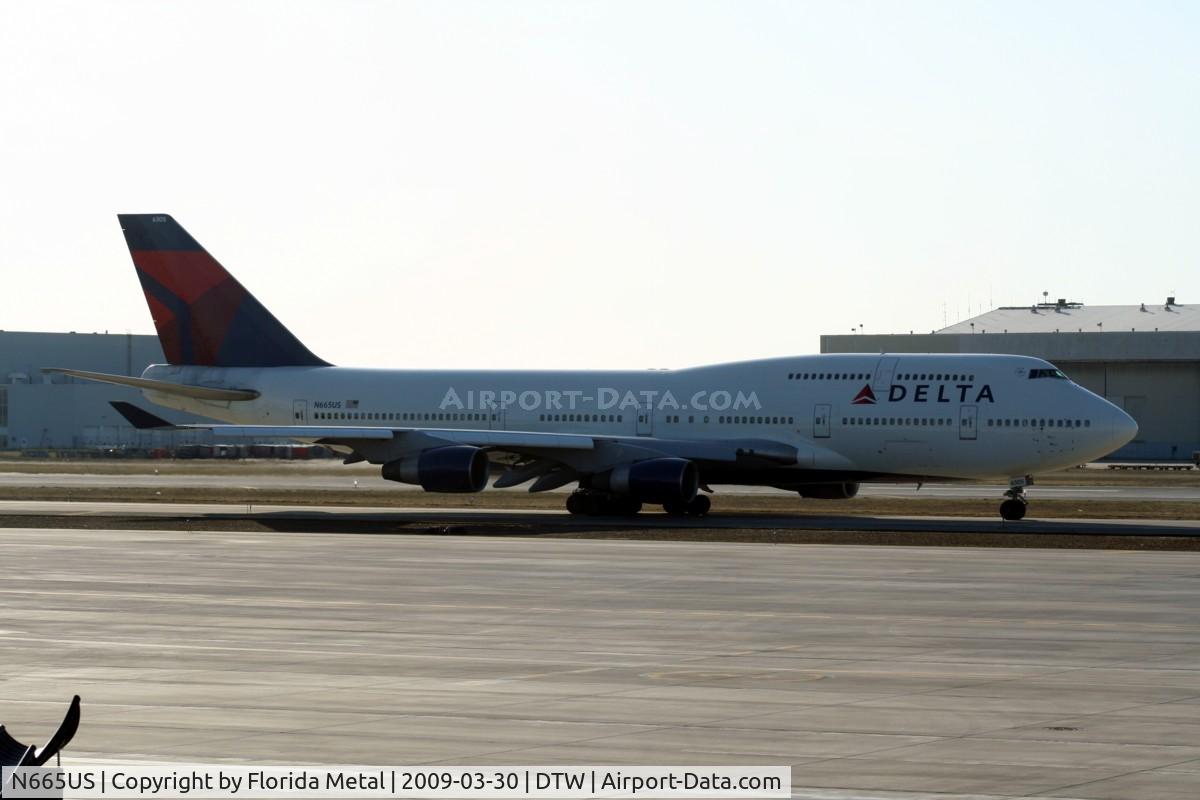 N665US, 1989 Boeing 747-451 C/N 23820, Northwest 747-400 in Delta colors