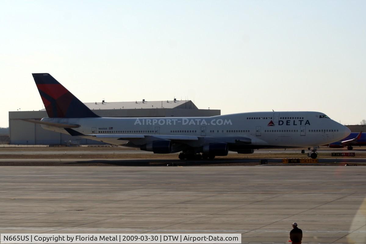 N665US, 1989 Boeing 747-451 C/N 23820, Northwest 747-400 in Delta colors
