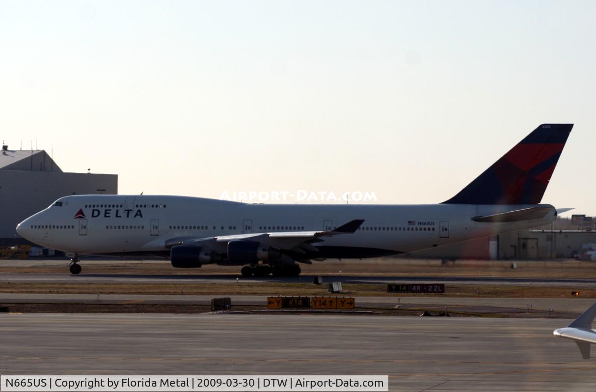 N665US, 1989 Boeing 747-451 C/N 23820, Northwest 747-400 in Delta colors