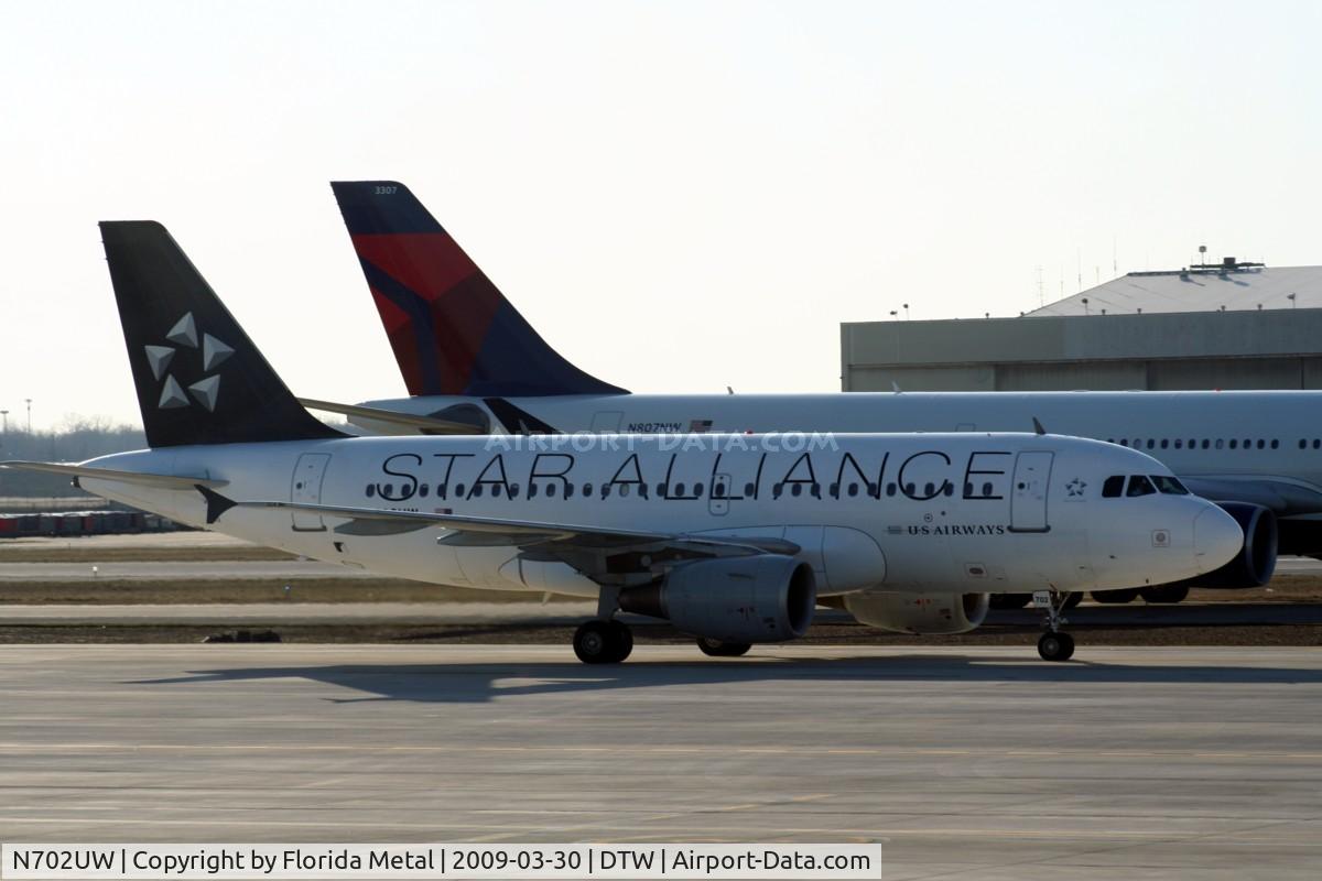 N702UW, 1998 Airbus A319-112 C/N 0896, US Airways Star Alliance A319
