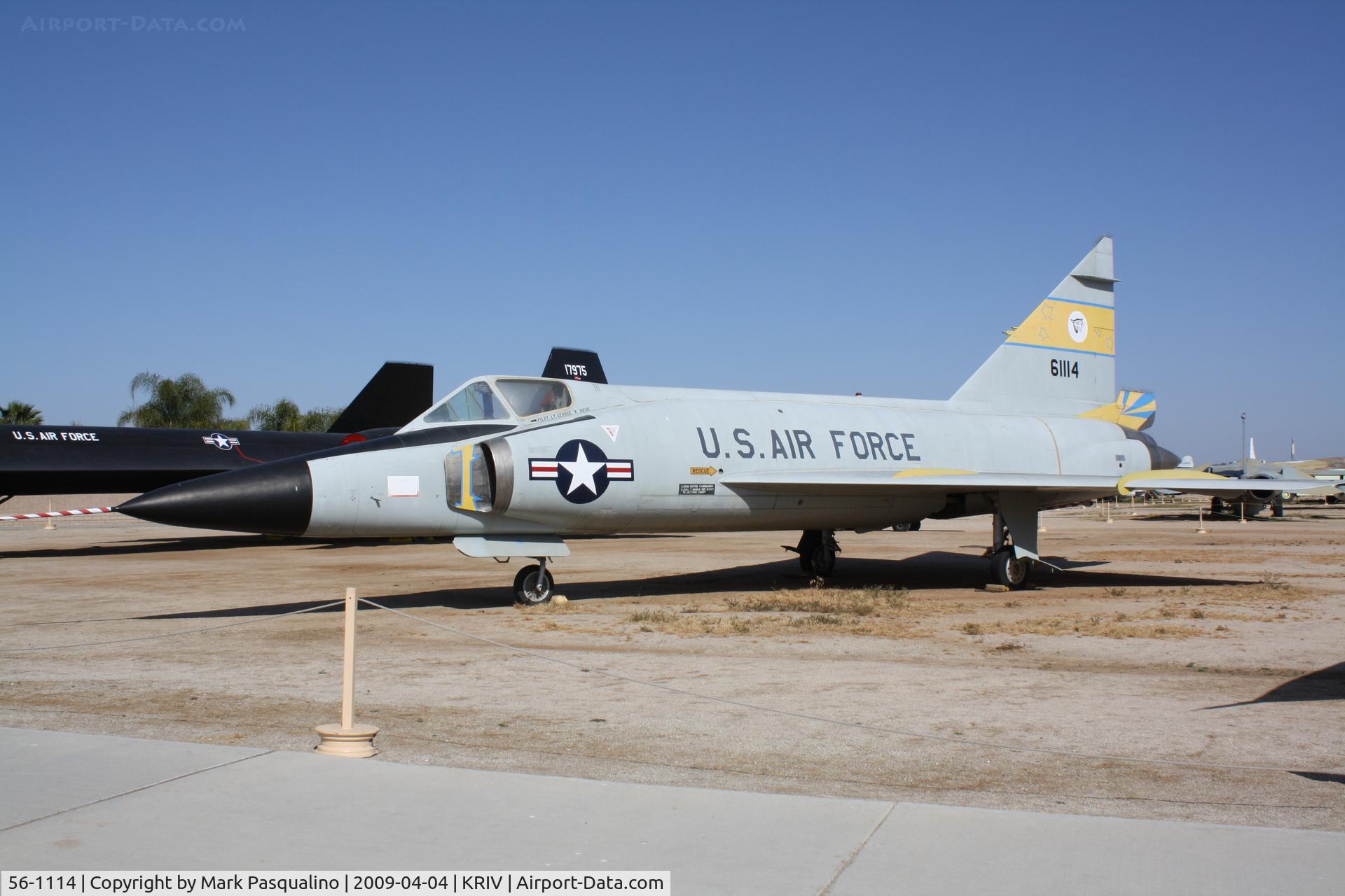 56-1114, 1956 Convair F-102A Delta Dagger C/N 8-10-331, Convair F-102A