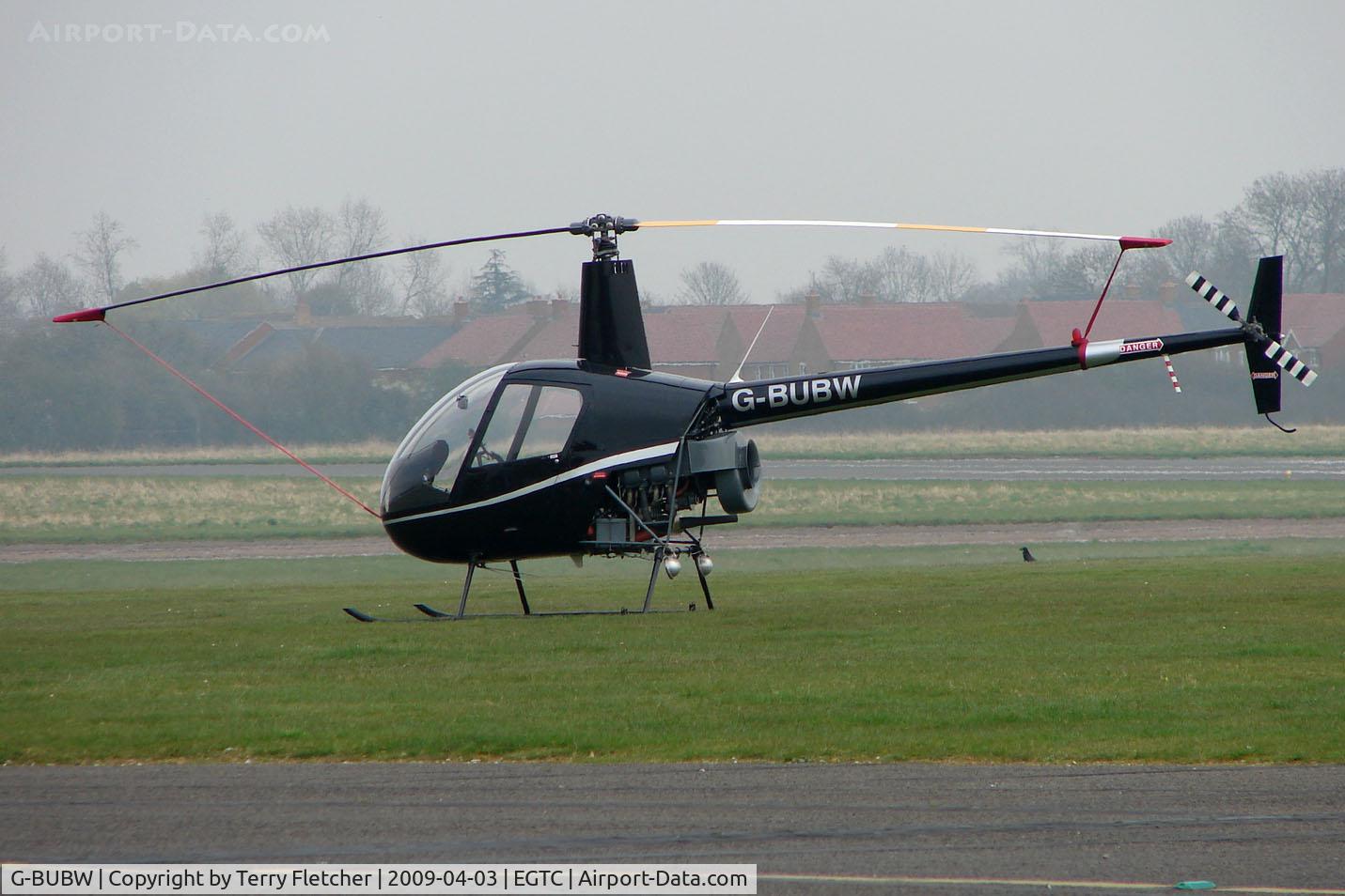 G-BUBW, 1992 Robinson R22 Beta C/N 2048, Robinson R22 Beta at Cranfield