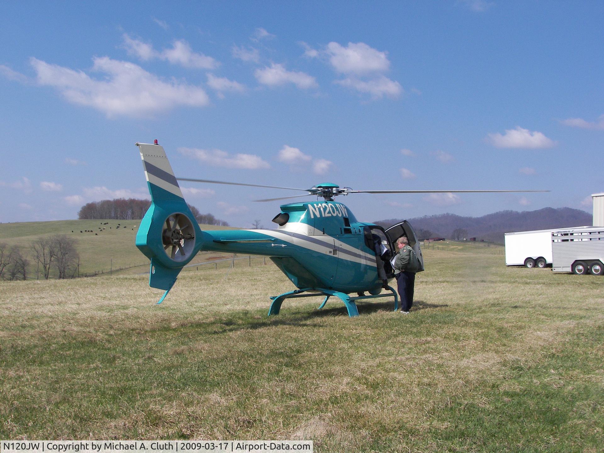 N120JW, 2001 Eurocopter EC-120B Colibri C/N 1259, White Oak, private airfield in mountains of Virginia