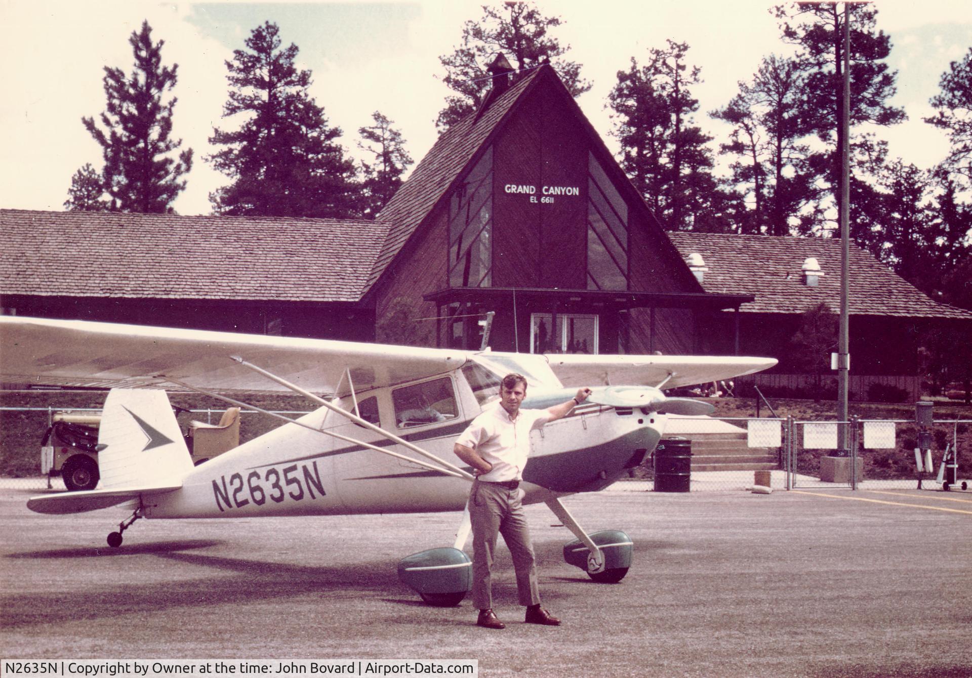 N2635N, 1947 Cessna 140 C/N 12893, At Grand Canyon Airport around 1972