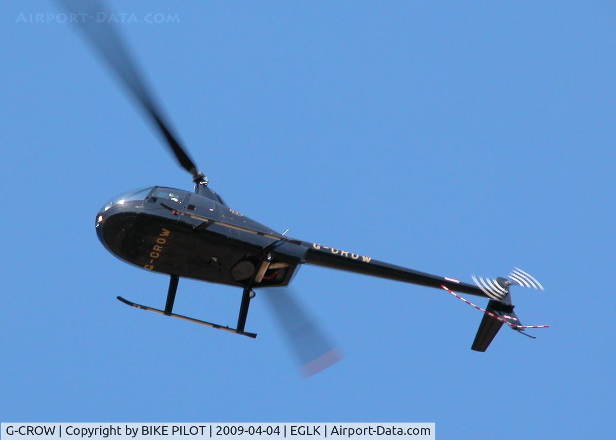 G-CROW, 2000 Robinson R44 Astro C/N 0754, PASSING OVERHEAD TO THE TRAINING AREA