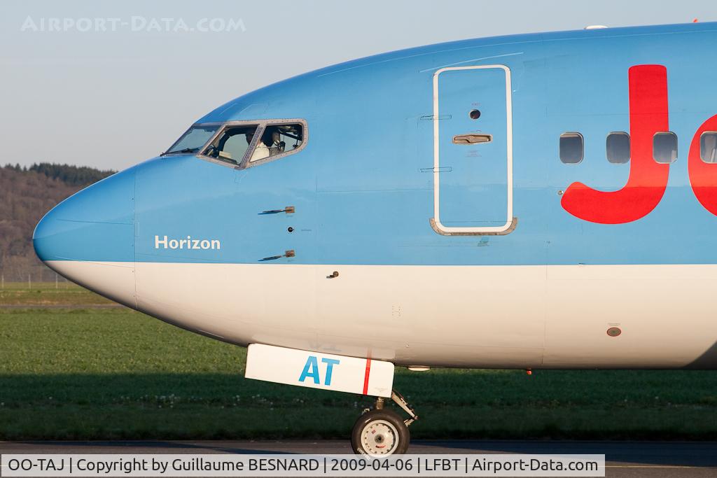 OO-TAJ, 1989 British Aerospace BAe.146-300 C/N E3153, Easter charter season si beginning.