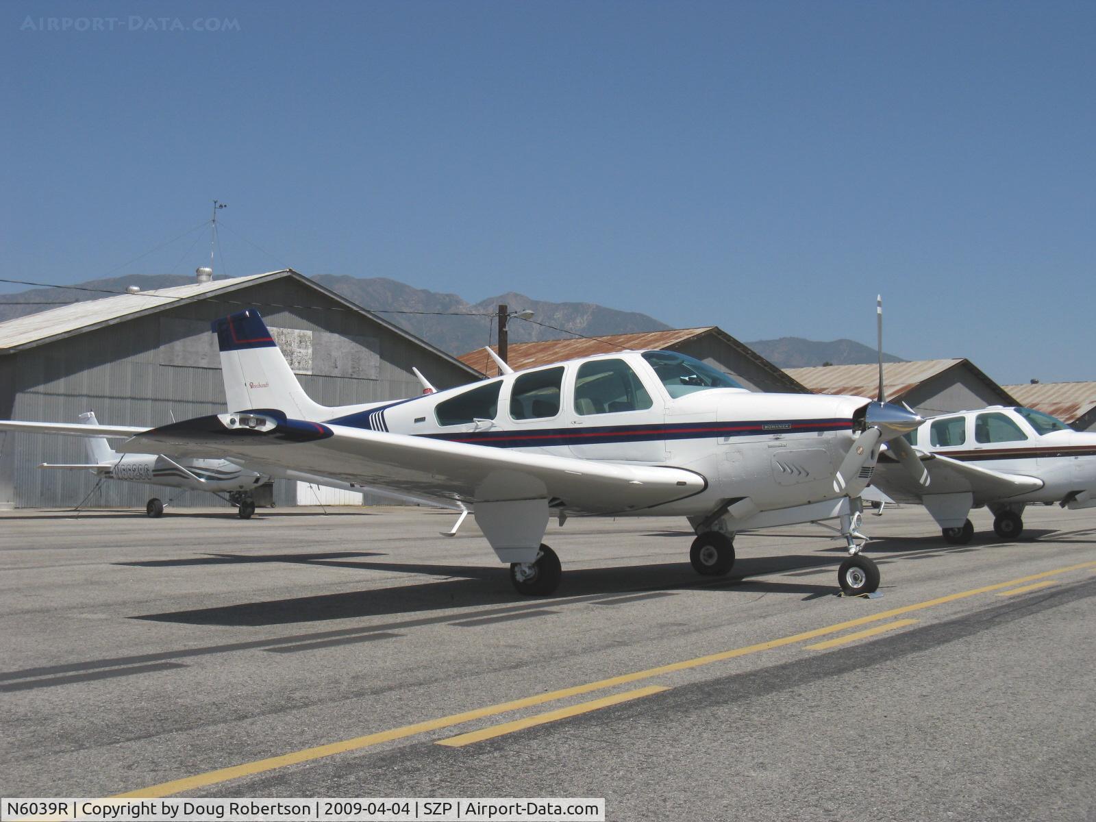 N6039R, 1979 Beech A36 Bonanza 36 C/N E-1489, 1979 Beech A36 BONANZA, Continental IO-520 285 Hp