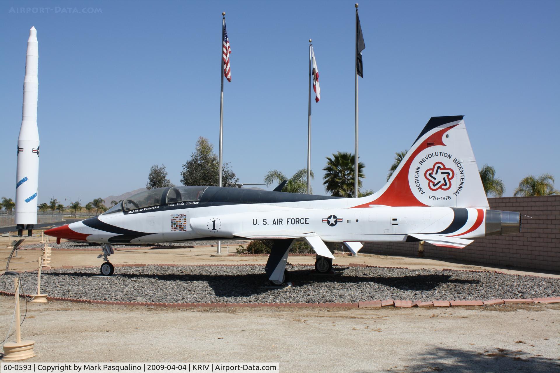 60-0593, 1961 Northrop T-38A Talon C/N N.5166, Northrop T-38A