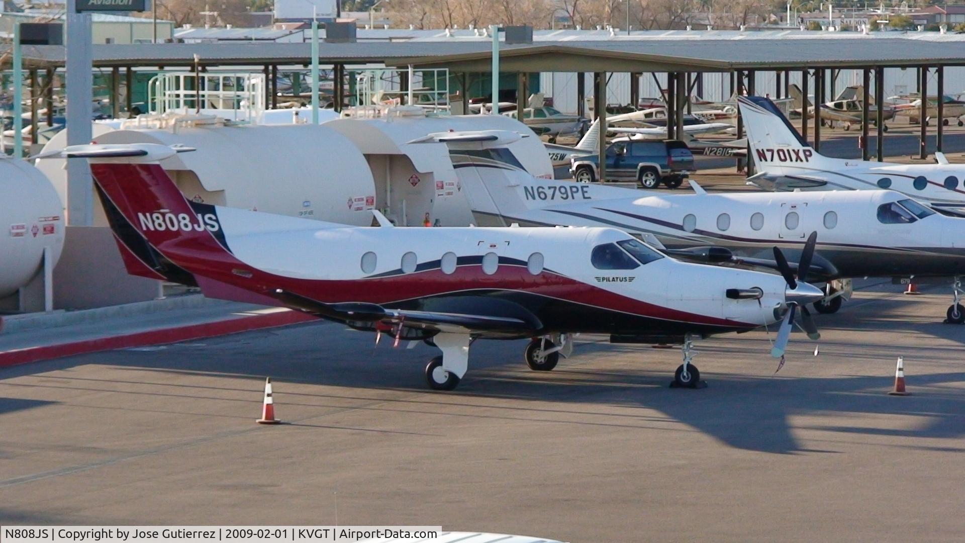 N808JS, 2008 Pilatus PC-12/47E C/N 1003, November-Eight-Zero-Eight-Juliet-Sierra.