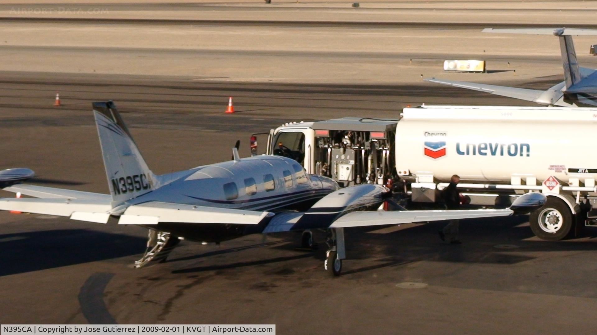 N395CA, 1984 Piper PA-31T2 C/N 31T-1166005, 1984 Piper fueling up for departure to Washington state.