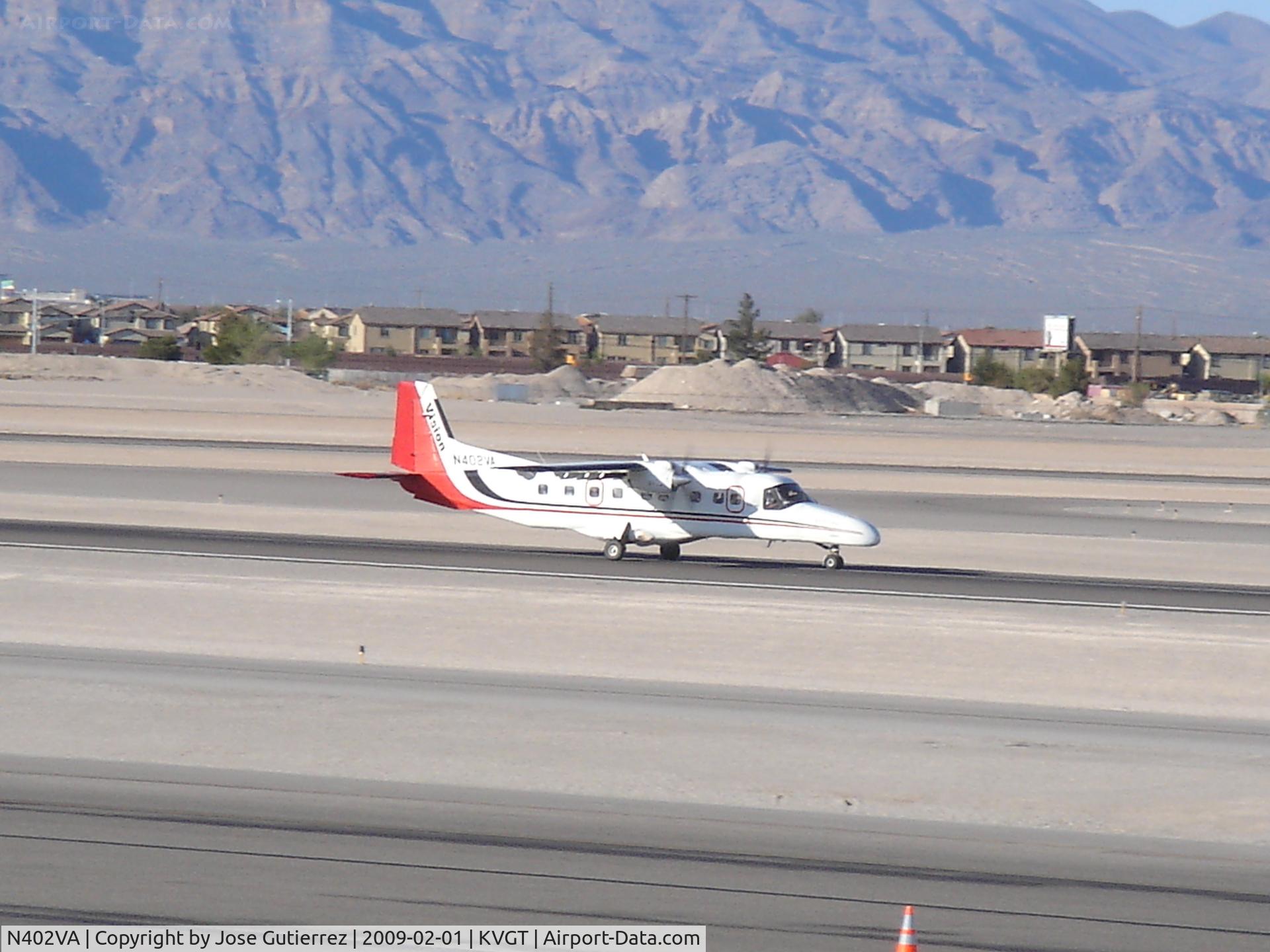 N402VA, 1986 Dornier 228-202 C/N 8085, Vision Air Dornier slowing for the taxiway exit ahead.