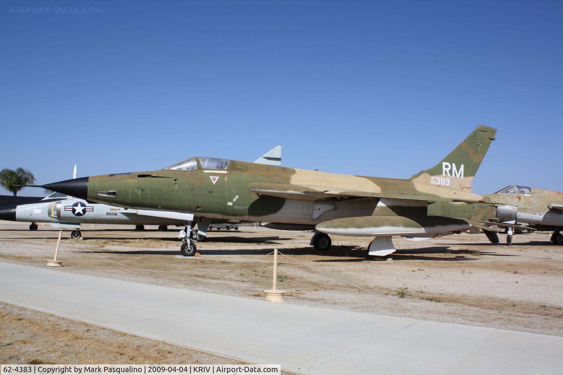 62-4383, 1962 Republic F-105D Thunderchief C/N D582, Republic F-105D