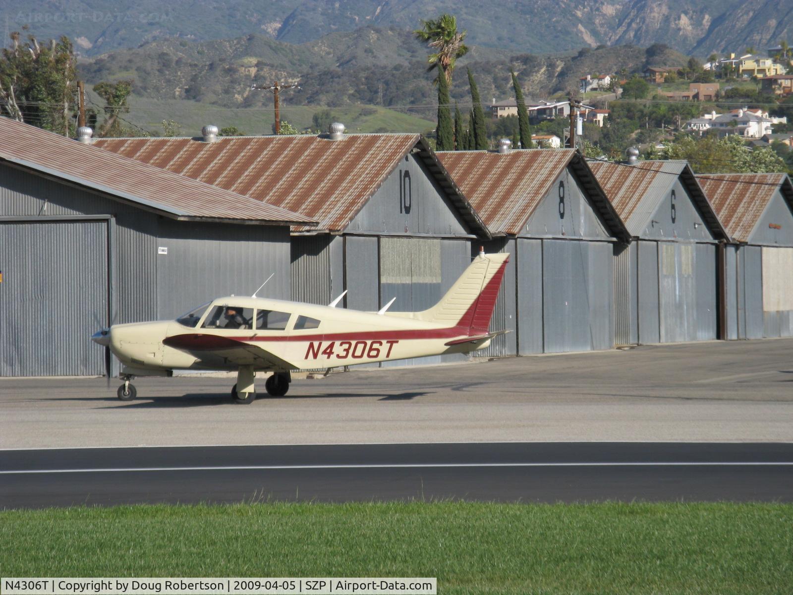 N4306T, 1971 Piper PA-28R-200 Cherokee Arrow C/N 28R-7235004, 1971 Piper PA-28R-200 ARROW, Lycoming IO-360-C1C 200 Hp, taxi to Rwy 04
