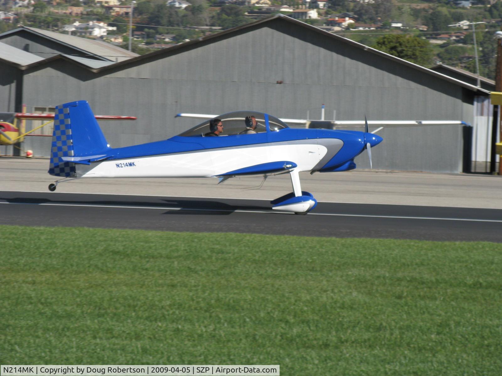 N214MK, 2007 Vans RV-8 C/N 81855, 2007 Margheritis VAN's RV-8, Lycoming O-360-B1A 180 Hp, landing roll Rwy 04