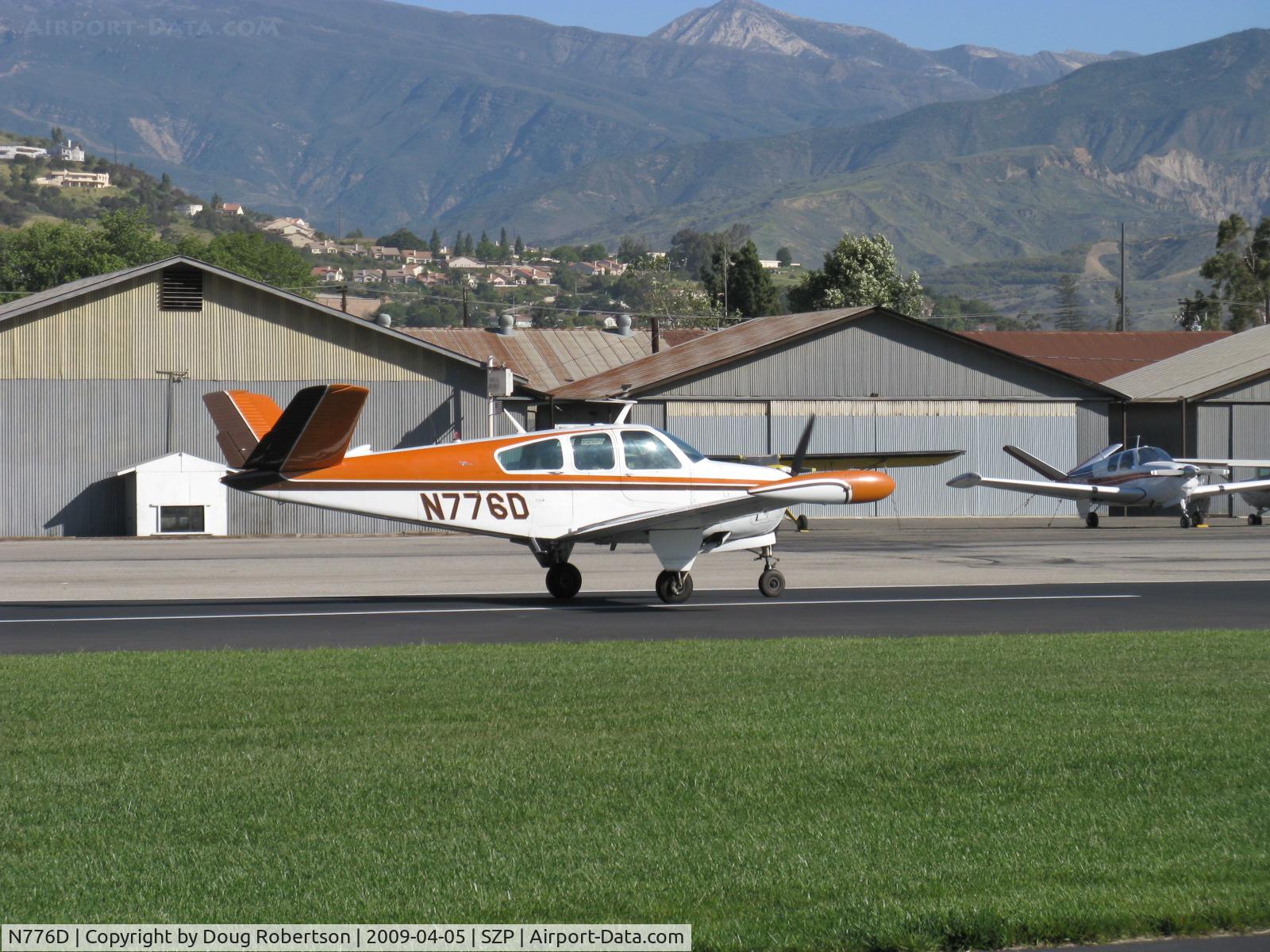 N776D, 1969 Beech V35A-TC Bonanza C/N D-9063T, 1969 Beech V35A-TC TURBO BONANZA, Continental TSIO-520-D 285 Hp, maintains full rated power up to 19,000 ft at maximum speed of 250 mph, landing roll Rwy 04